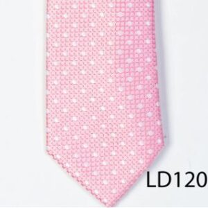 TEXTURED DOT PINK TIE