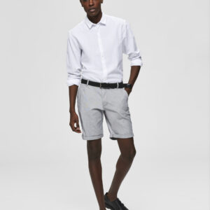 SELECTED PARIS PINSTRIPE SHORTS