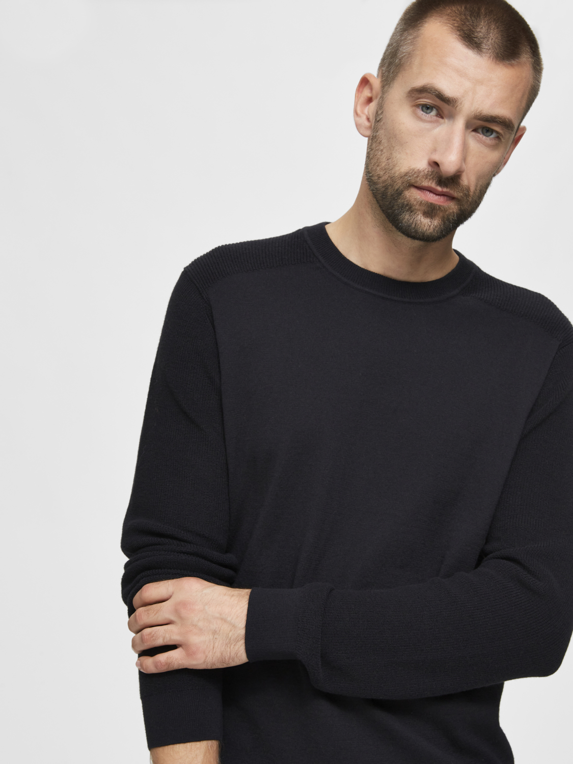 SELECTED FINE CREW NECK SWEATER - Image 5