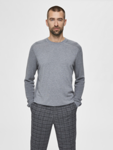 SELECTED FINE CREW NECK SWEATER
