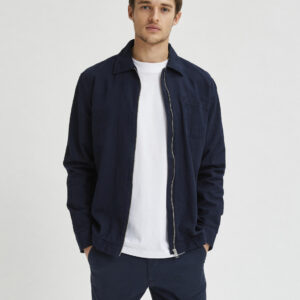 SELECTED ZIP UP OVERSHIRT
