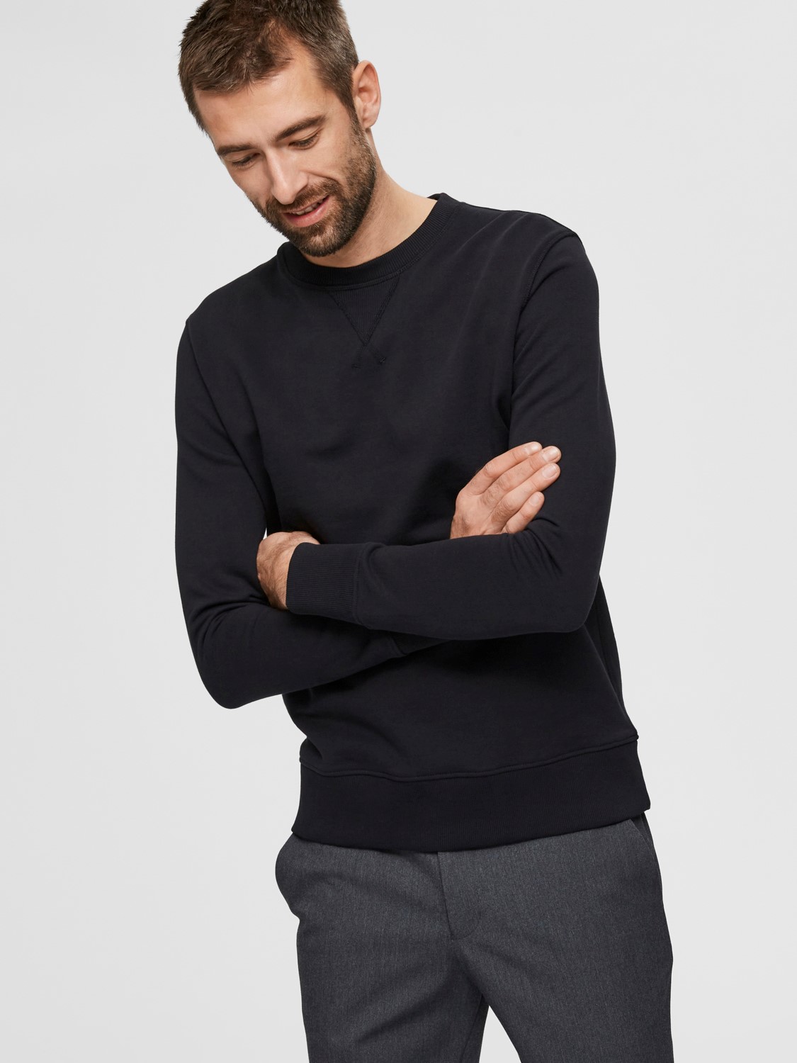 SELECTED COTTON SWEATSHIRT - Image 4