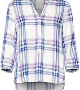 PART TWO CHICHI PLAID BLOUSE