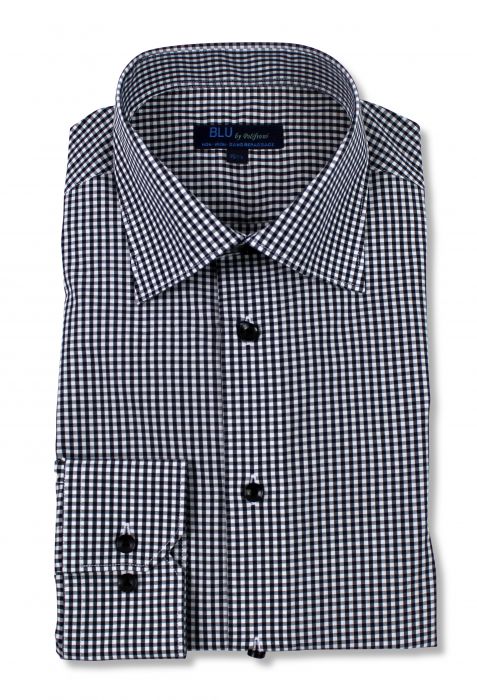 POLIFRONI BLU MINI GINGHAM DRESS SHIRTS - Image 4
