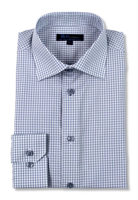POLIFRONI BLU MINI GINGHAM DRESS SHIRTS - Image 2