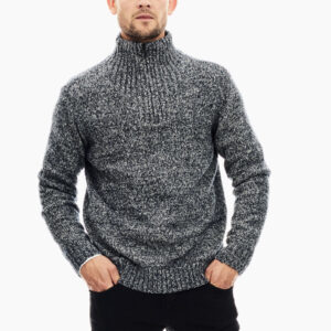 GARCIA KNIT QUARTER ZIP MOCK NECK