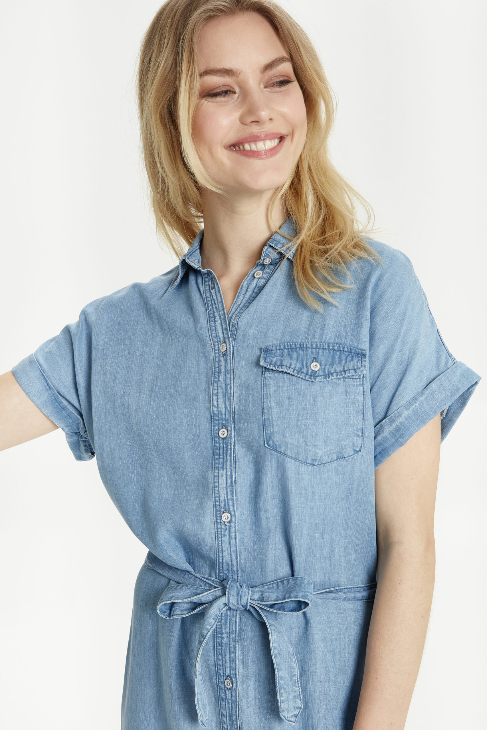 B.YOUNG LANA DENIM DRESS